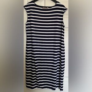 Chico's Chic Black and White Striped Dress
